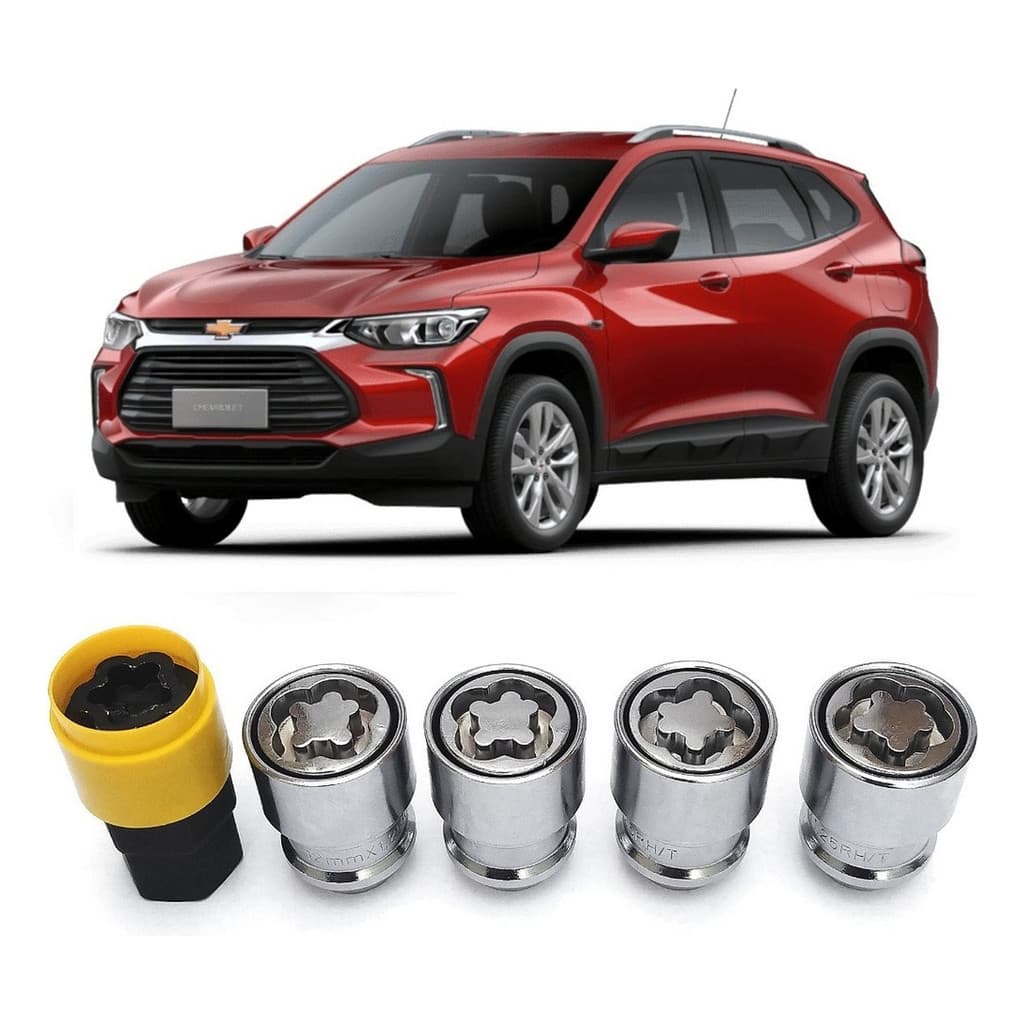 Trava Porca Parafuso Antifurto De Rodas Tracker Todas