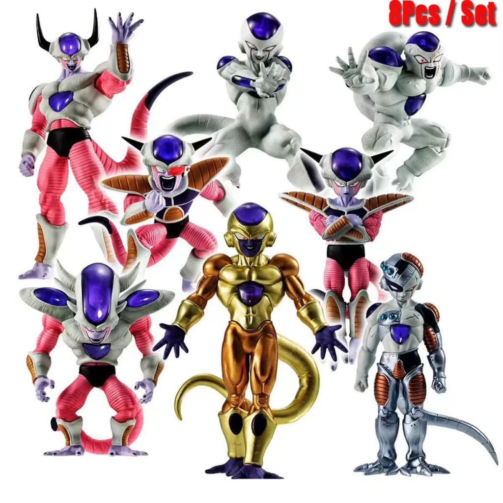 08 Versões Freeza Action Figure Boneco Miniatura Dragon Ball Z