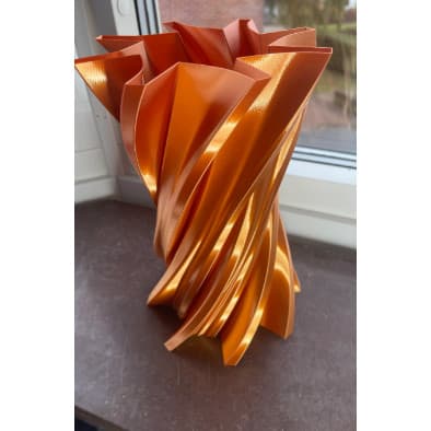 Vaso decorativo 3D escritorio espiral decoração Mesa Rack