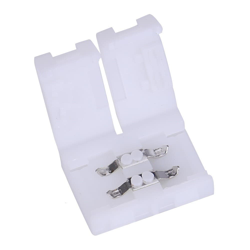 Kit 20un Conector Fita Led Iluminação Single Color 8MM 2 Vias