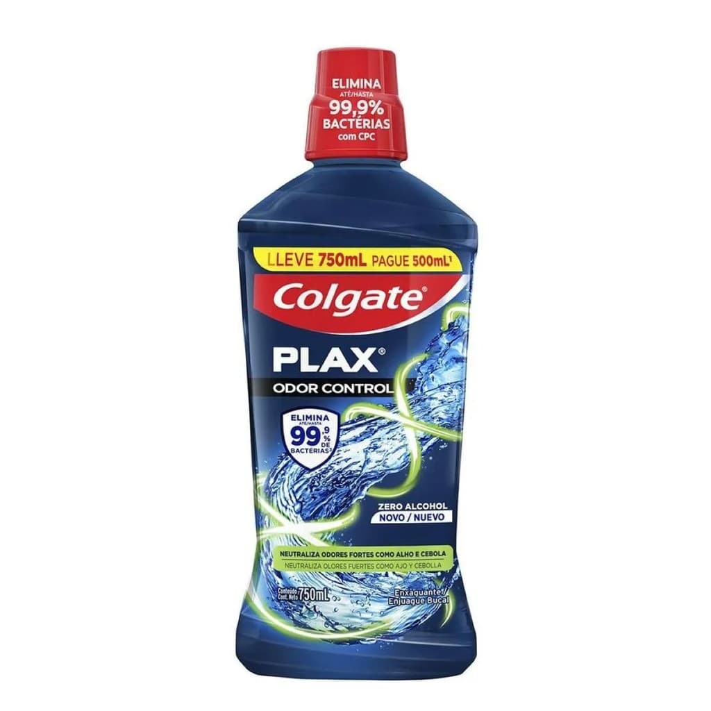 Enxaguante Bucal Anticárie Colgate Plax Odor Control 750ml