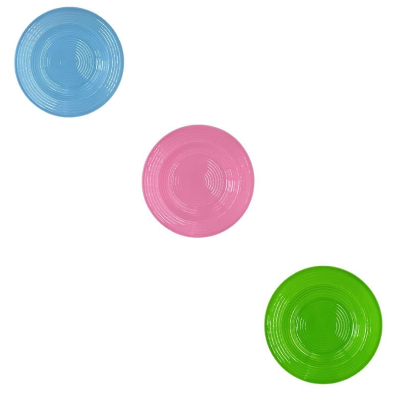 Jogo de Prato 6 Unidades Pratos de Plástico para Refeição 22cm Liso De Melamina Prato Infantil Resistente
