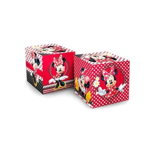 Cubo Decorativo Minnie - 3 unidades