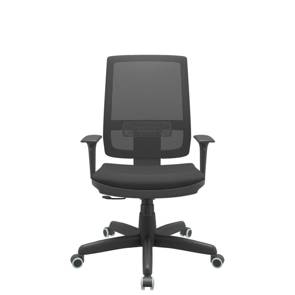 Cadeira de Escritório Brizza Mecanismo Relax Sem Apoio Braços Regulaveis Plaxmetal