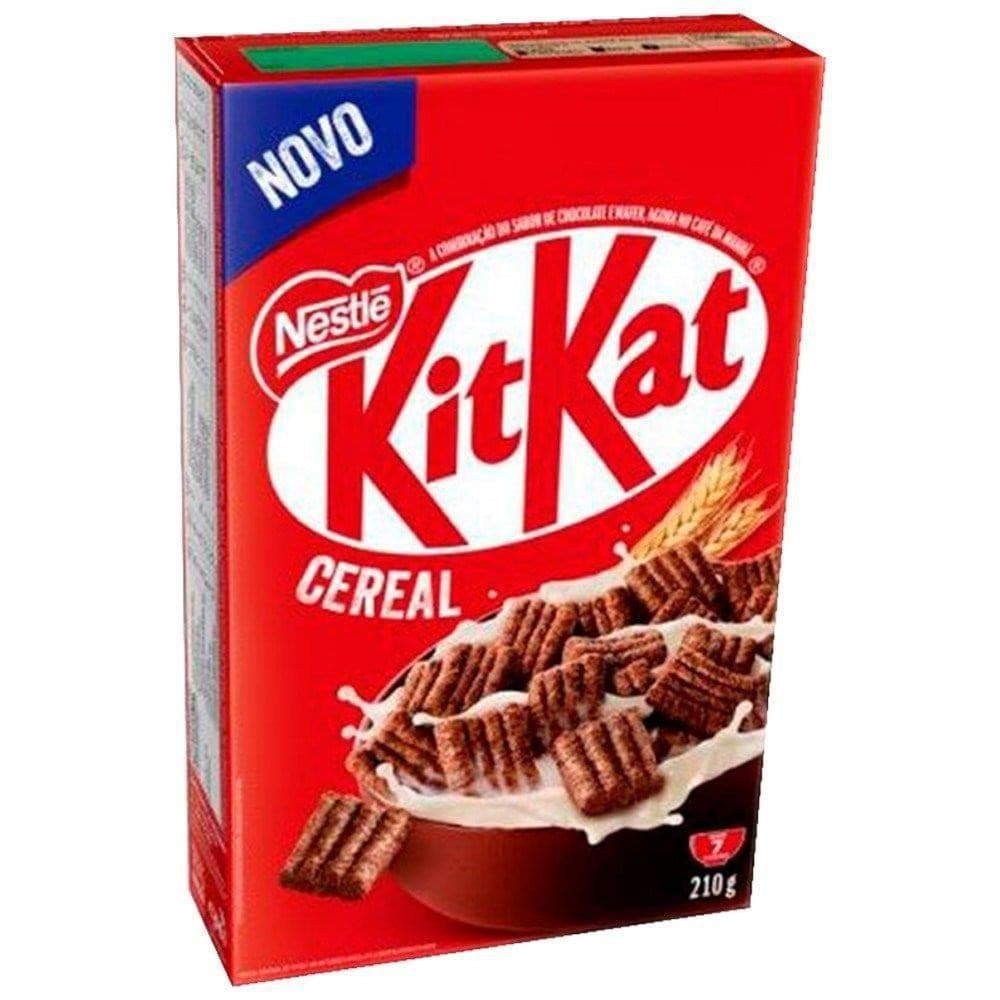 Cereal Matinal de Trigo e Milho Integral 31,7% Chocolate Kitkat 210g