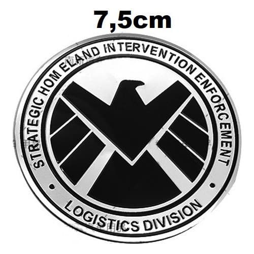 Emblema Agentes Da S.h.i.e.l.d Marvel Ag Shield Aguia Black