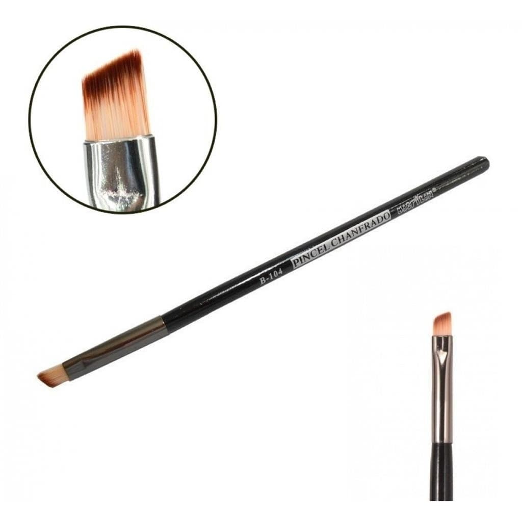 Pincel Chanfrado p/ Cilios Design Sobrancelha Macrilan B104
