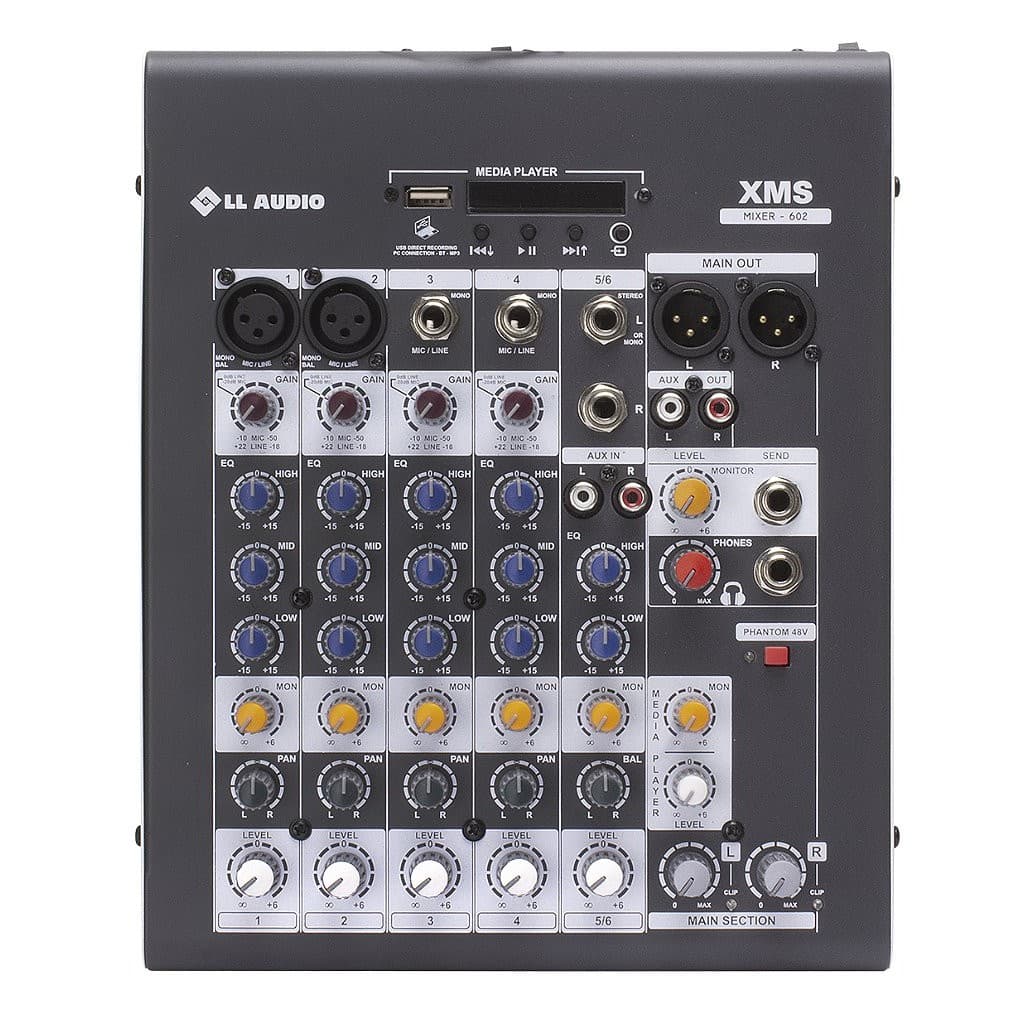 Mesa de Som Linha Starmix XMS XMS602R 6 CANAIS