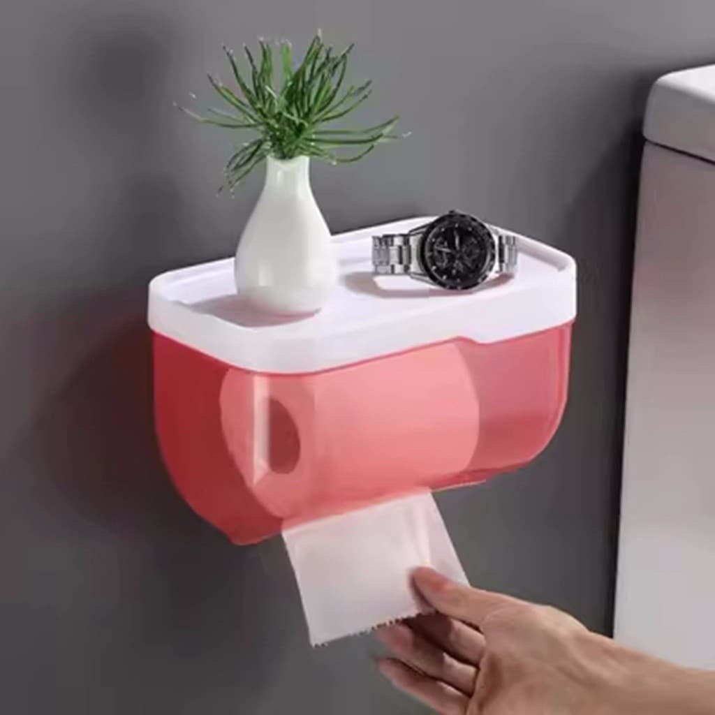 Suporte De Papel Higiênico De Parede Sem Furo À Prova D 'Água Multifuncional Com Suporte Para Celular