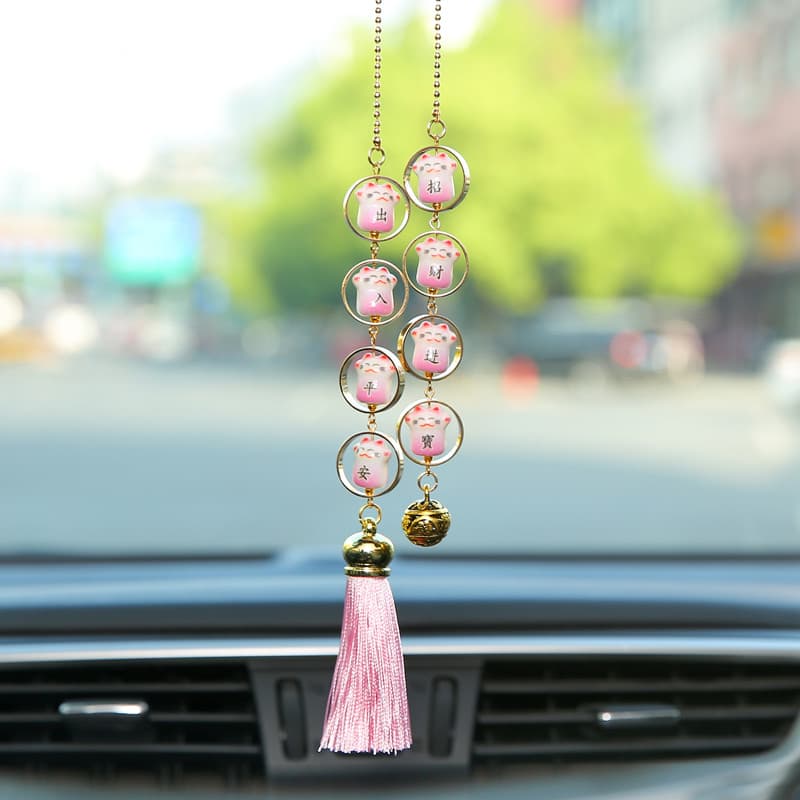 Pingente para carro Pingente para carro Pingente para carro Lucky Cat Pingente para carro Decoração de interiores High-End Cute Car Decoração de interiores Trendy Fashion Men Acessórios para carro axian168my2.my24.3.6