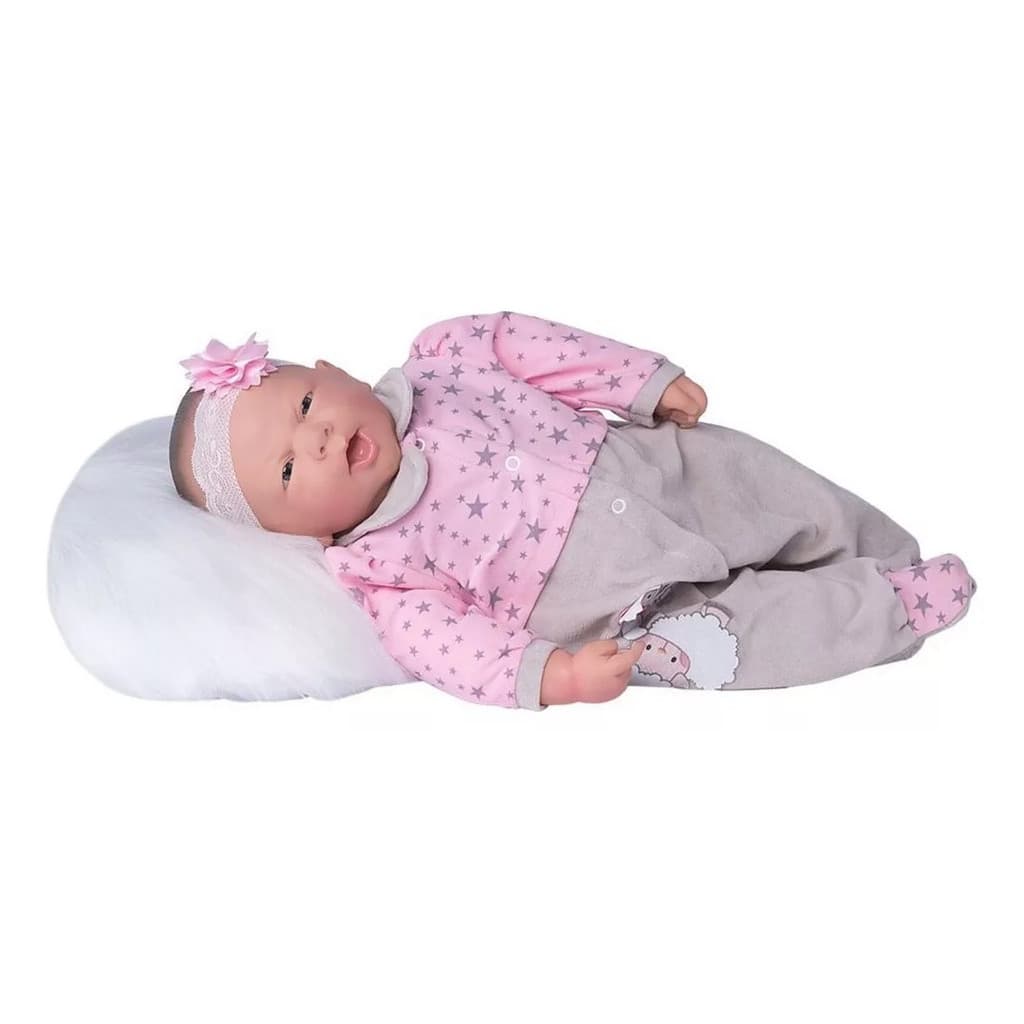 Boneca Ninos Reborn com Boca Aberta Menina 2211