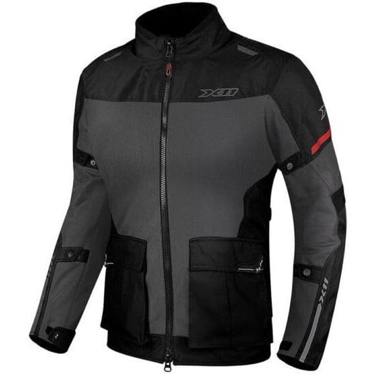 Jaqueta X11 Adventure Feminina Motociclista Motoqueiro Ventilada Verão Parka Preto Cinza