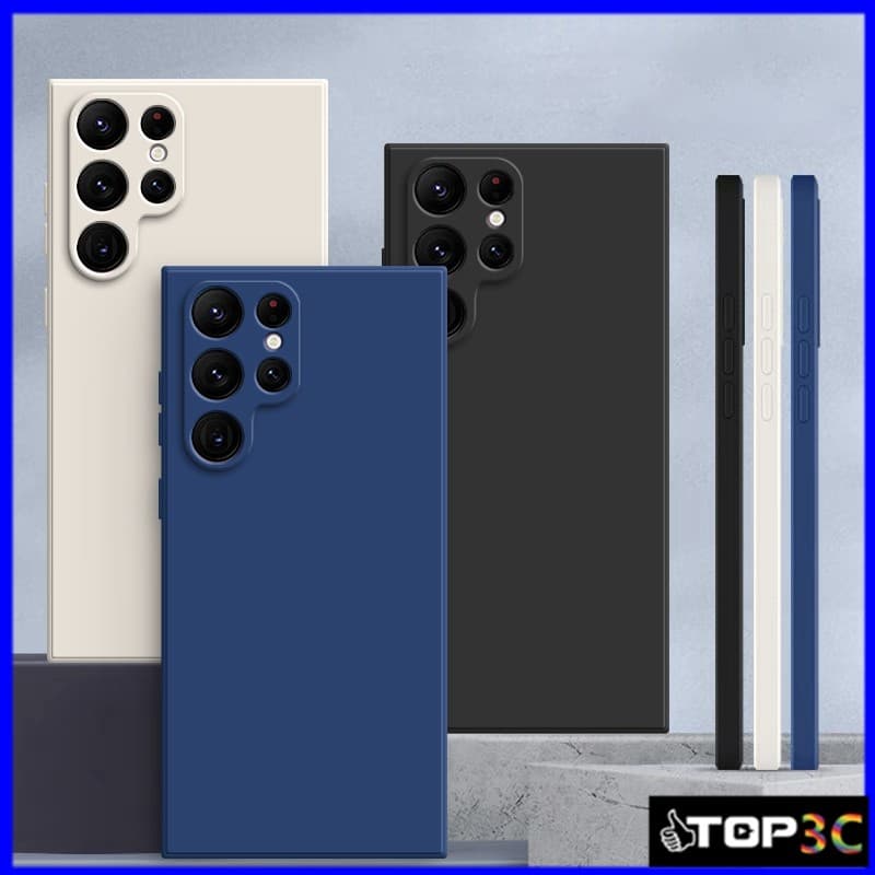 Capinha Samsung S25 Ultra/S24/S23/S22/S21 Simples Cor Lisa Protetora De silicone anti-Queda YT