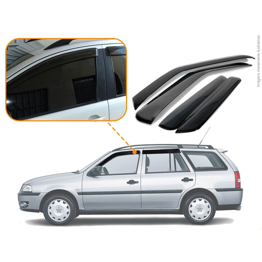 Calha De Chuva Volkswagen Parati 1998 2001 a 2008 2011 2014