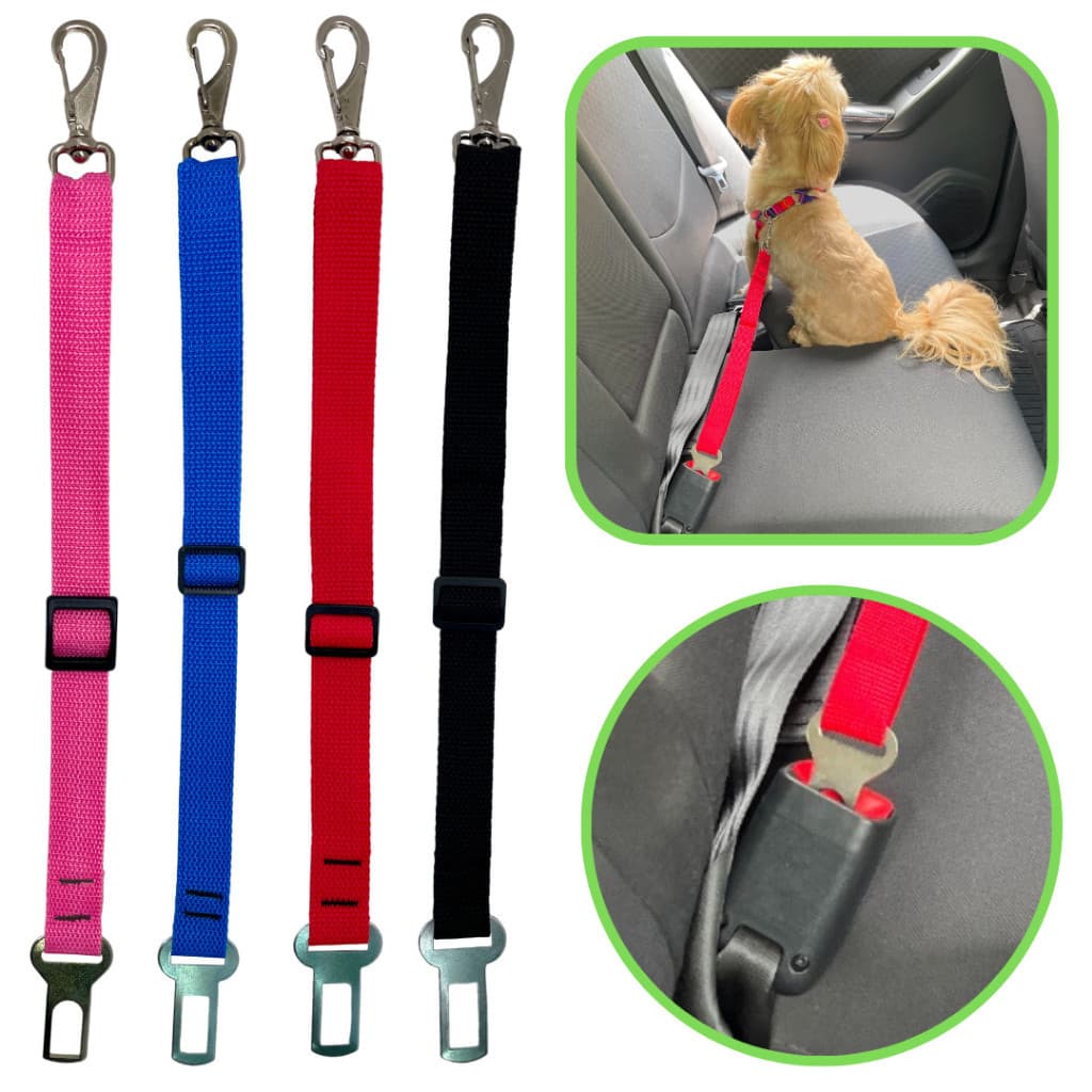 Cinto de segurança pet universal compatível com todos os modelos de veículos para cães e gatos viagem | Petshop
