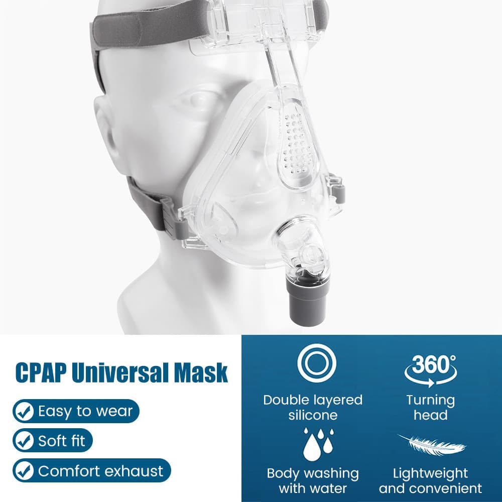 Máscara Respiratória CPAP Anti-Ronco Para A Cabeça Apnéia Do Sono