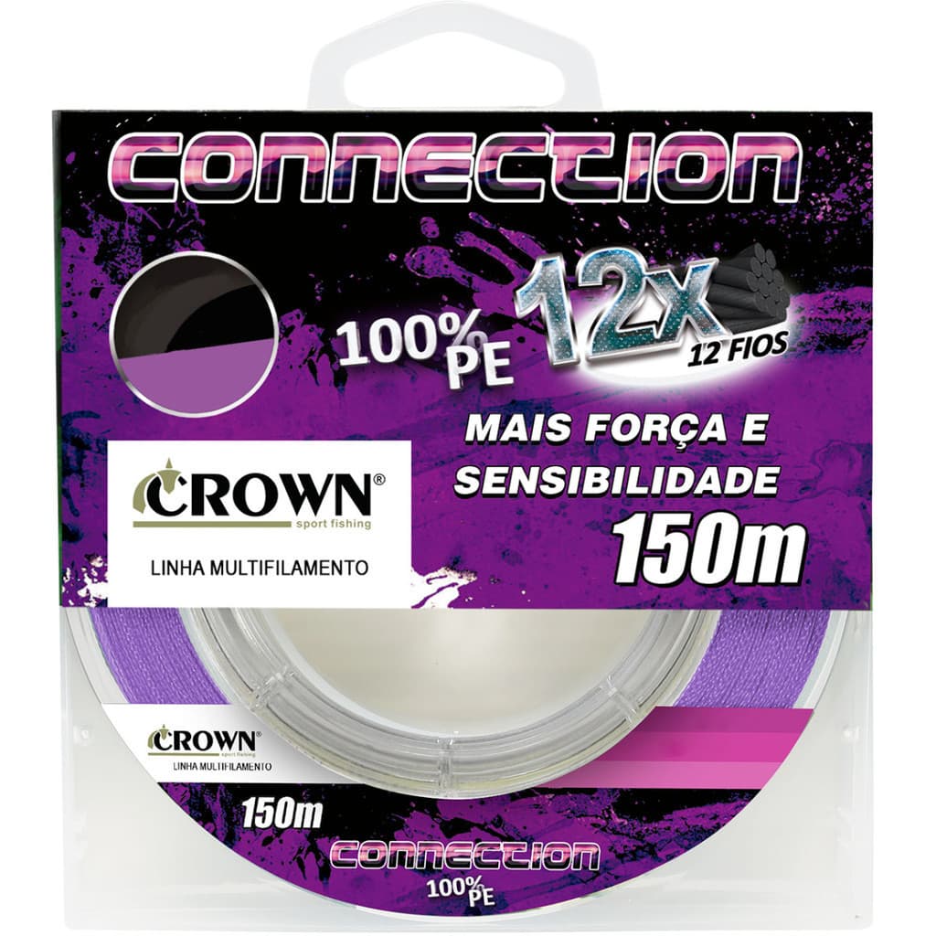 Linha Multifilamento Crown Connection 12x Purple - 150m