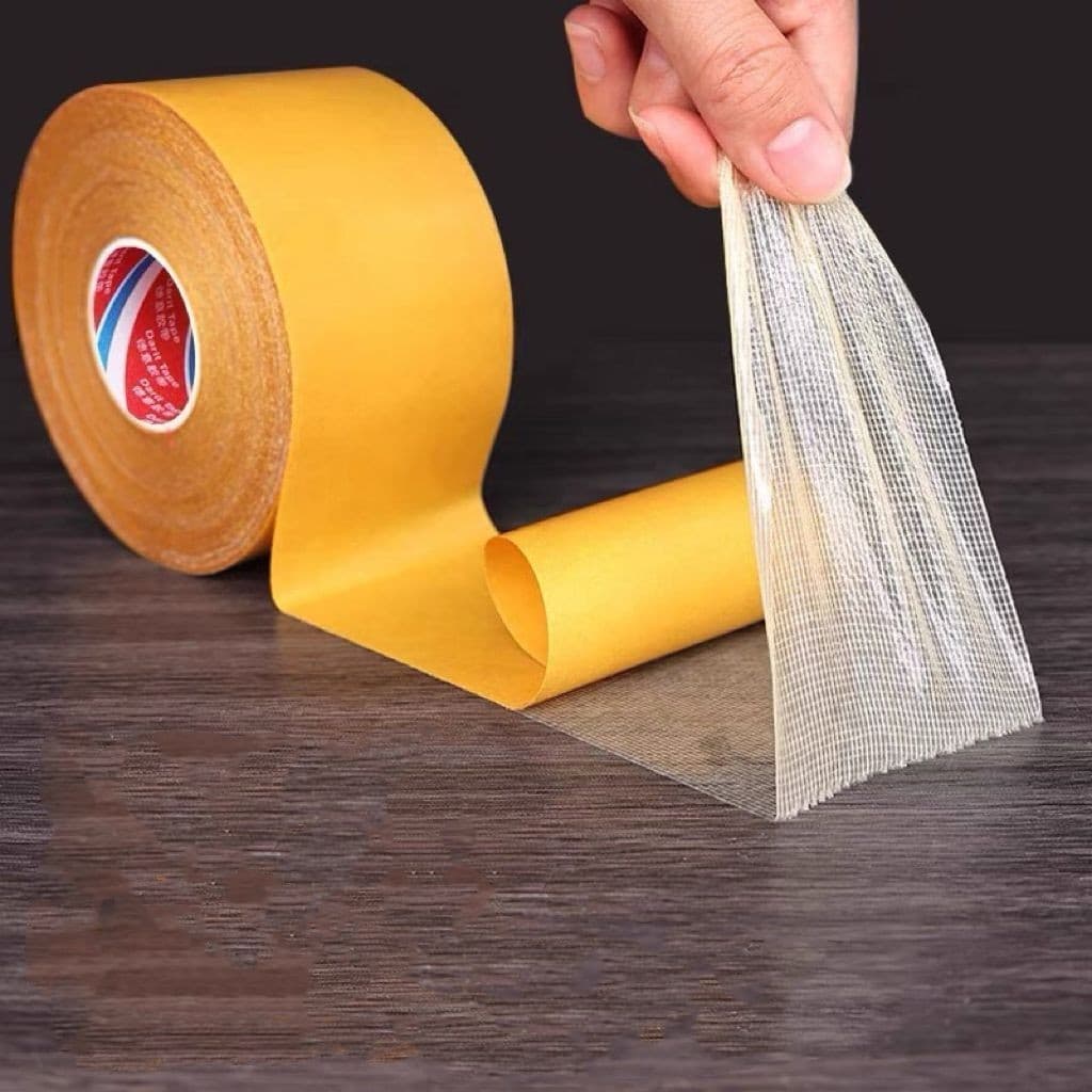 fita adesiva amarela tapete de fixação resistente ao calor impermeável fita dupla face 3cm x5M