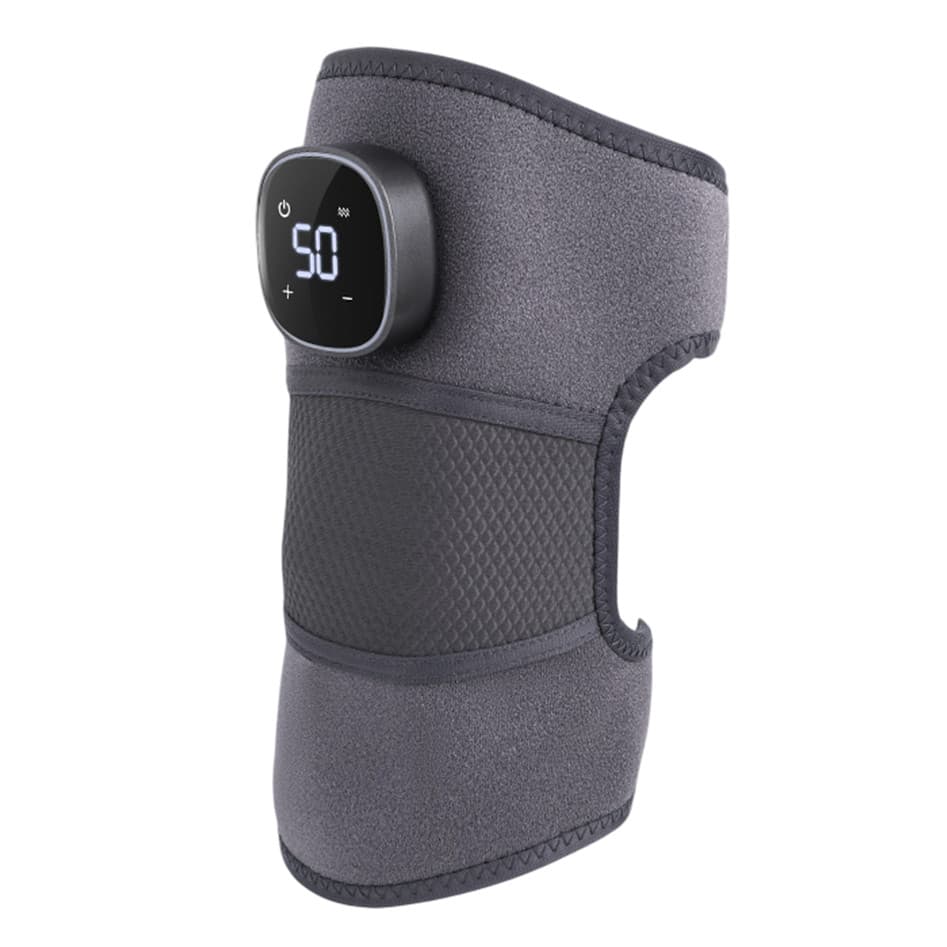 Massageador de Joelho Portátil com Calor, Vibração e Massagem Joelheira Quente de Massagem Elétrica USB