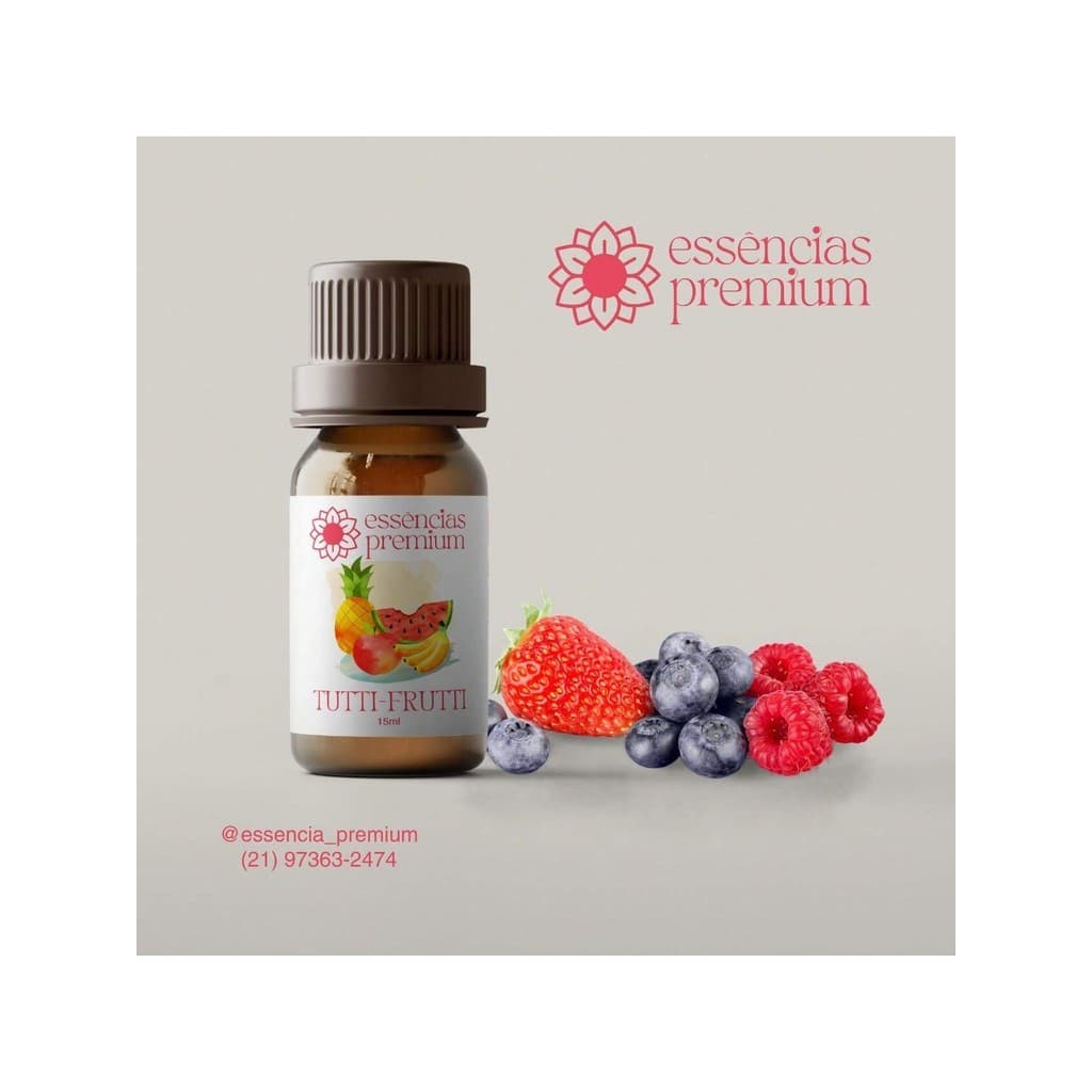 Essência Tutti-Frutti Para Aromatizador e Difusor de Ambiente 15 ml