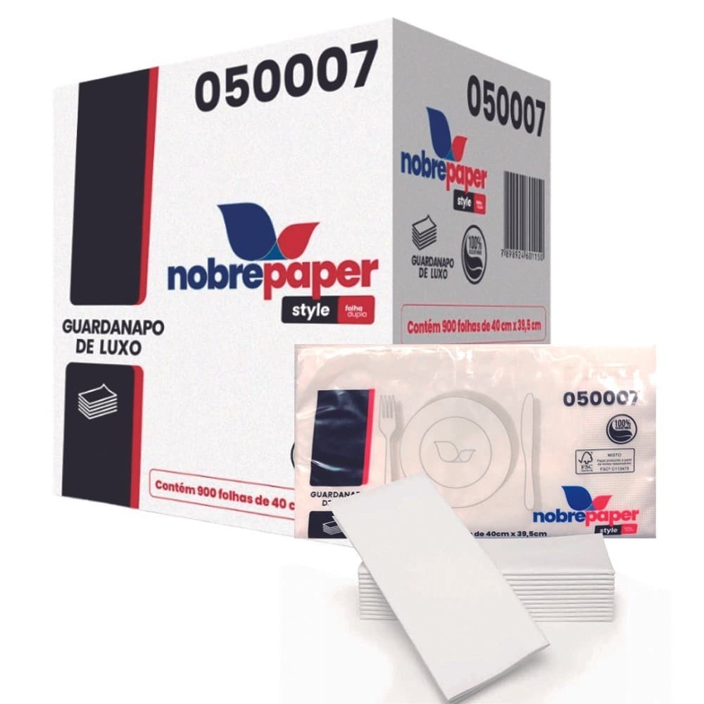 GUARDANAPO PAPEL LUXO FOLHA DUPLA ALTA QUALIDADE 40X39 C/900