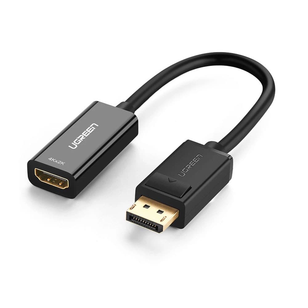 Adaptador Áudio Vídeo Ugreen DisplayPort Macho para Hdmi Fêmea Preto