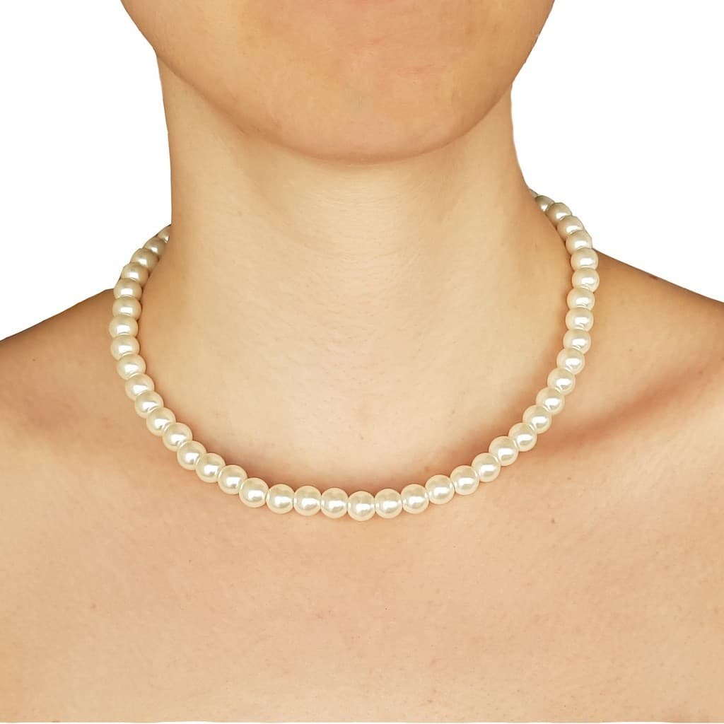 Exclusivo Colar Gargantilha Pérola Masculino Feminino Unissex 40CM - Promoão