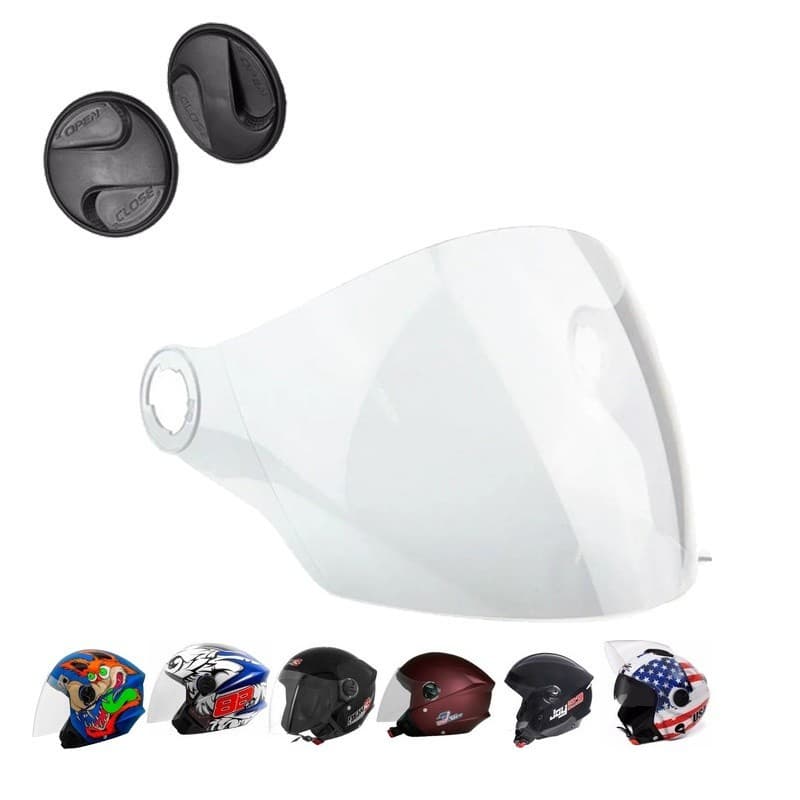 VISEIRA CAPACETE NEW LIBERTY TRHEE mais Botão reparo reposição New Liberty Three Elite Atomic