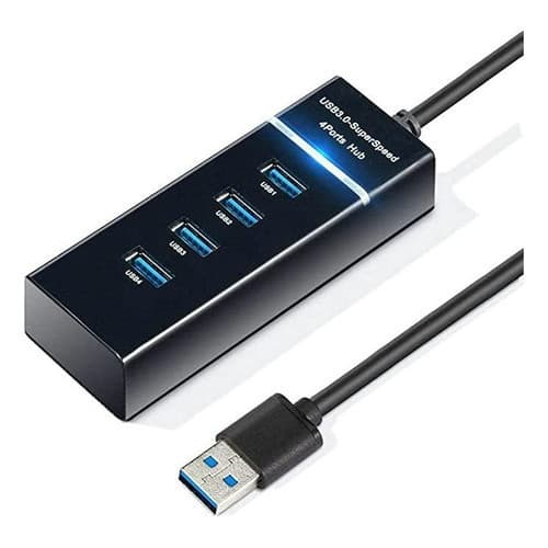 Hub Usb 3.0 Extensor 4 Portas High Speed Hd Pen Drive