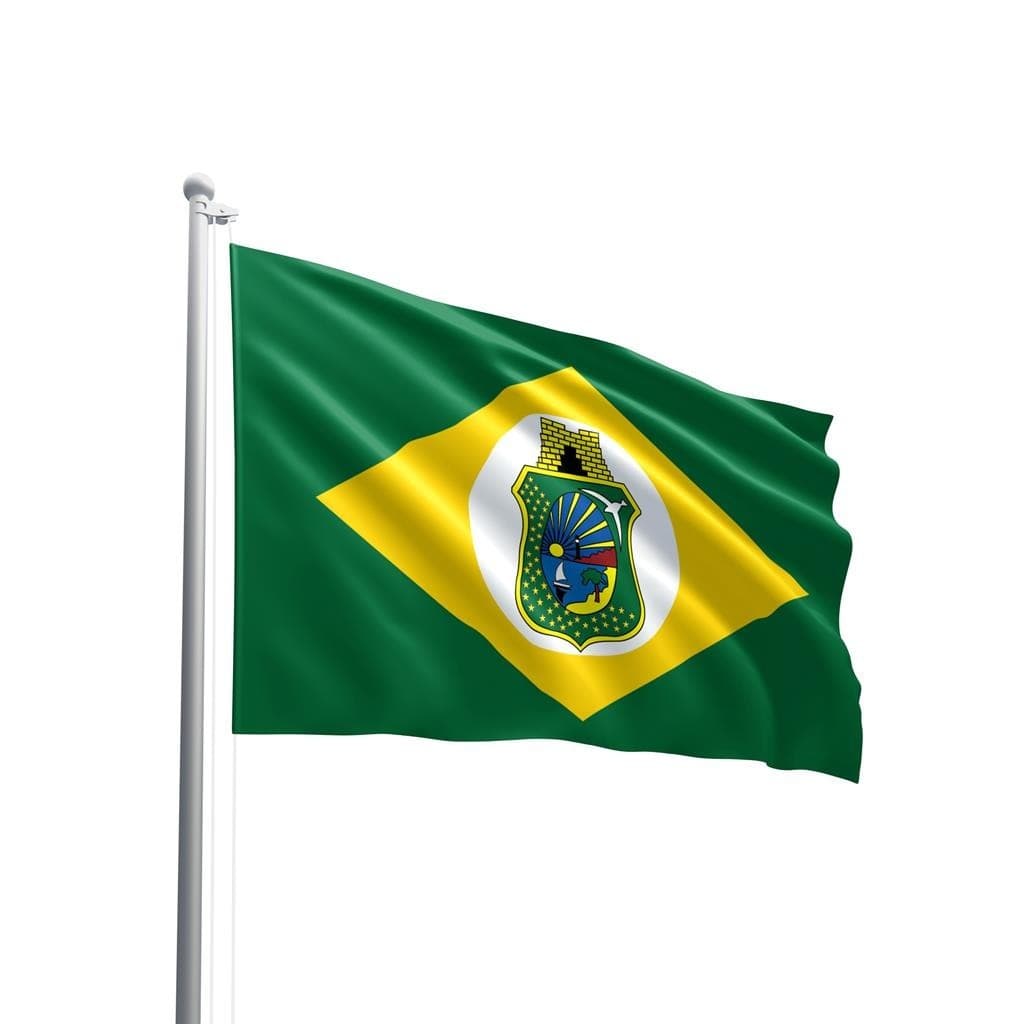 Bandeira Do Ceará 140x80cm Em Oxford 100% Poliéster - Qualidade Premium
