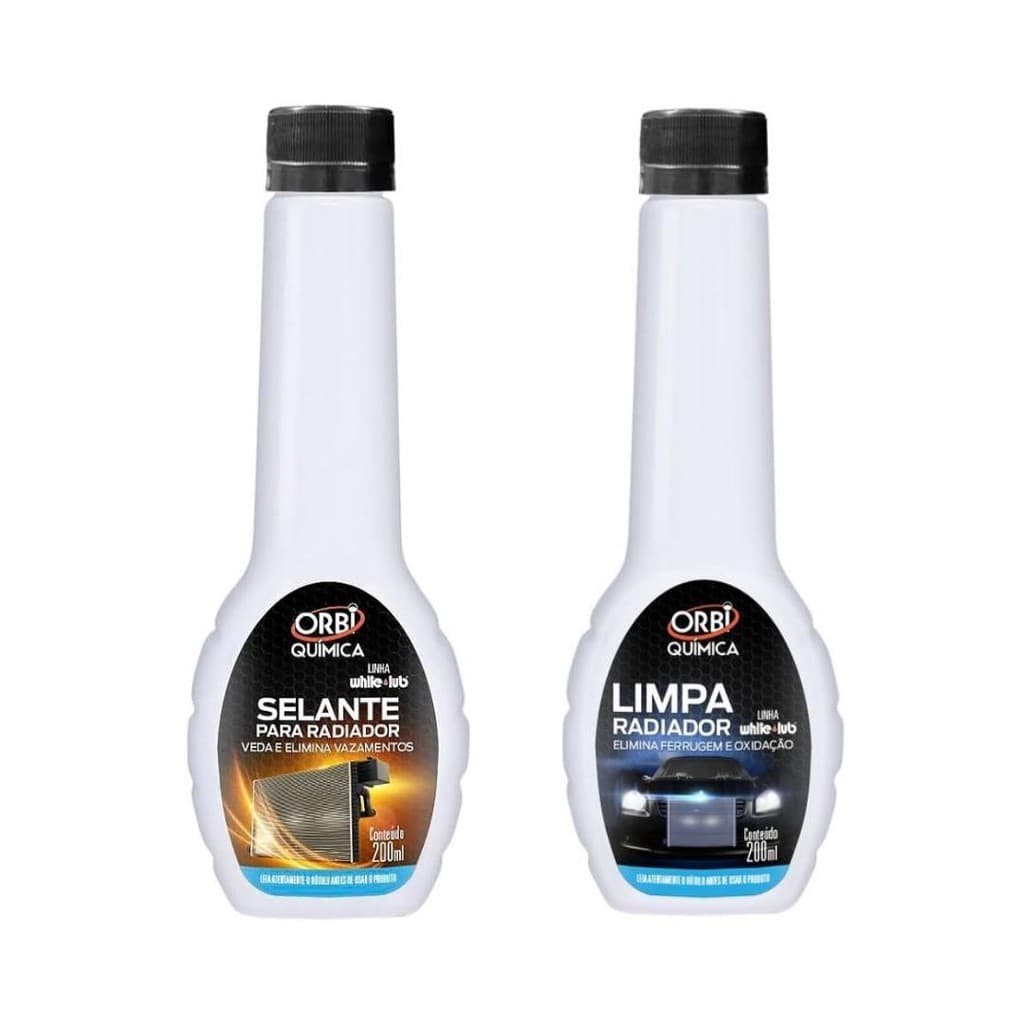 Limpa Radiador De Arrefecimento 200ml e Selante Para Radiador 200ml Automotivo