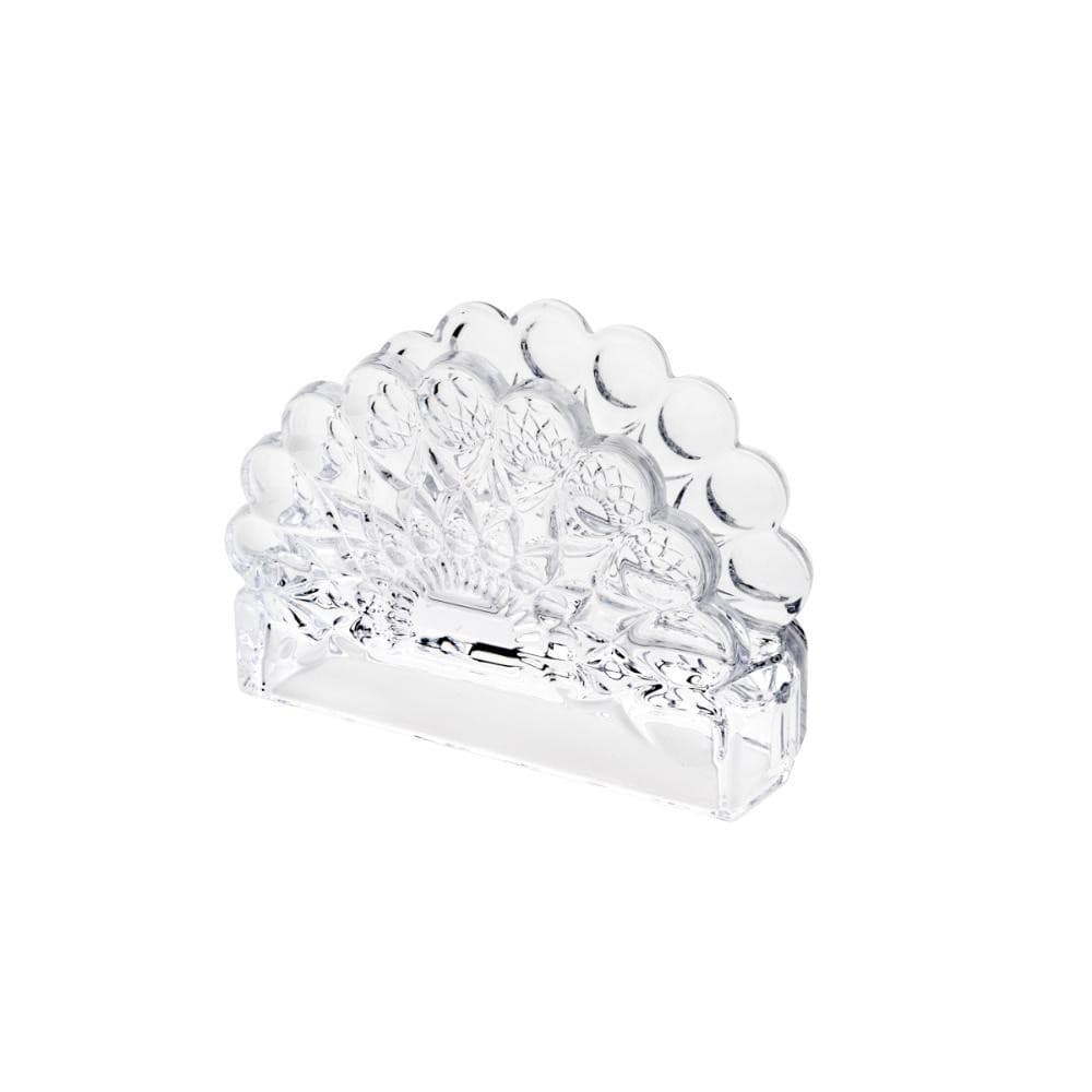 Porta-Guardanapos de Cristal Angel Wolff 12x9cm - Decorativo para Mesa Posta e Jantar