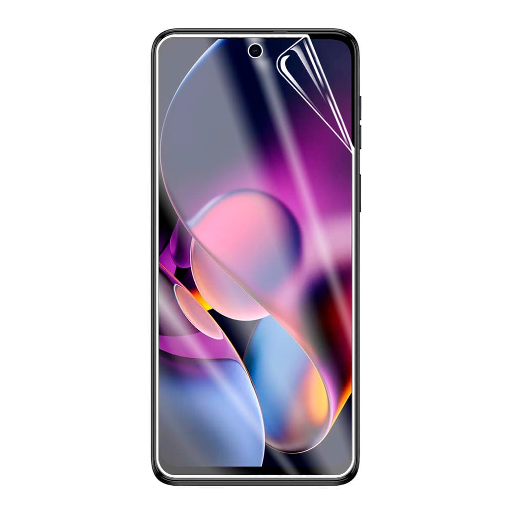 Capa Case Carteira Couro Sintético Preto + Película De Hydrogel HD Para Moto G54 XT2343 6.5  - Cell In Power25
