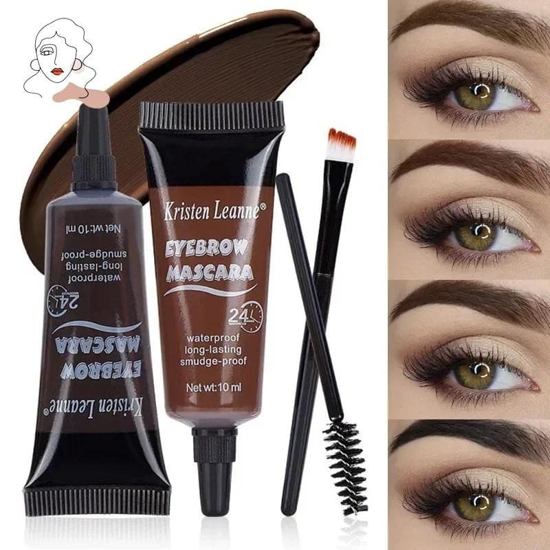 Conjunto De Pigmentos Para Sobrancelhas De Tatuagem De Líquido Natural Feminino À Prova D '