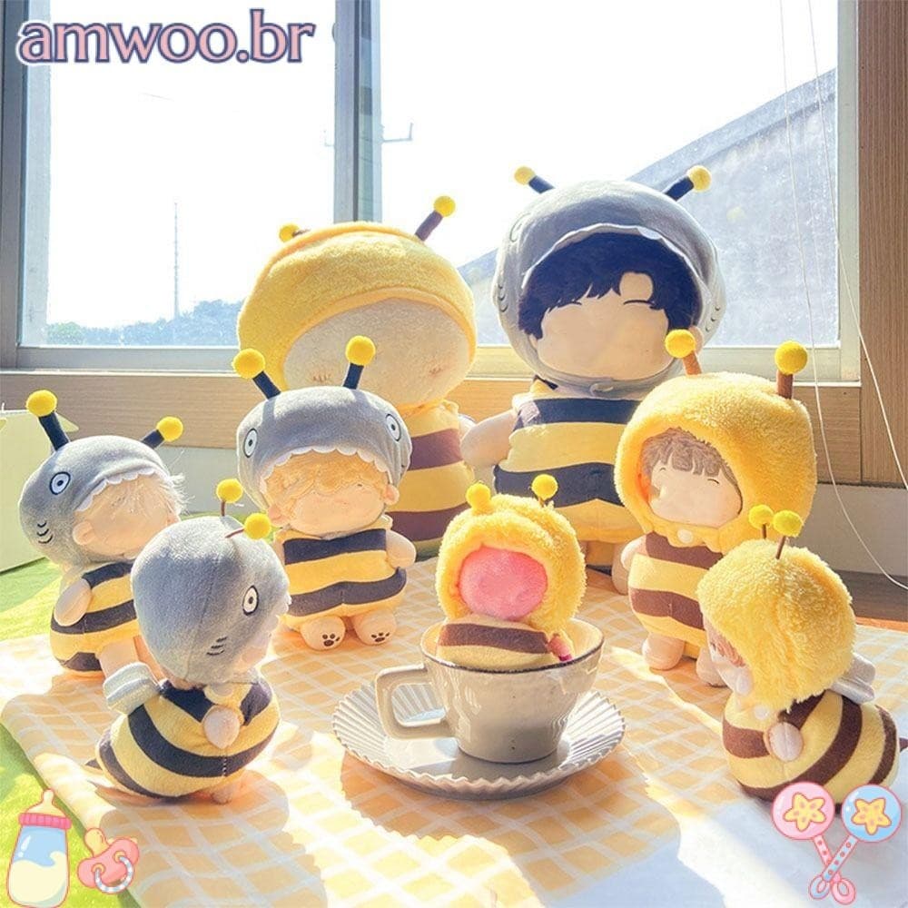 Roupas De Boneca AMWOO , Macacão De Abelha De Desenho Animado De 10 Cm/15/20/40 , Jogo De Vestir Para Troca