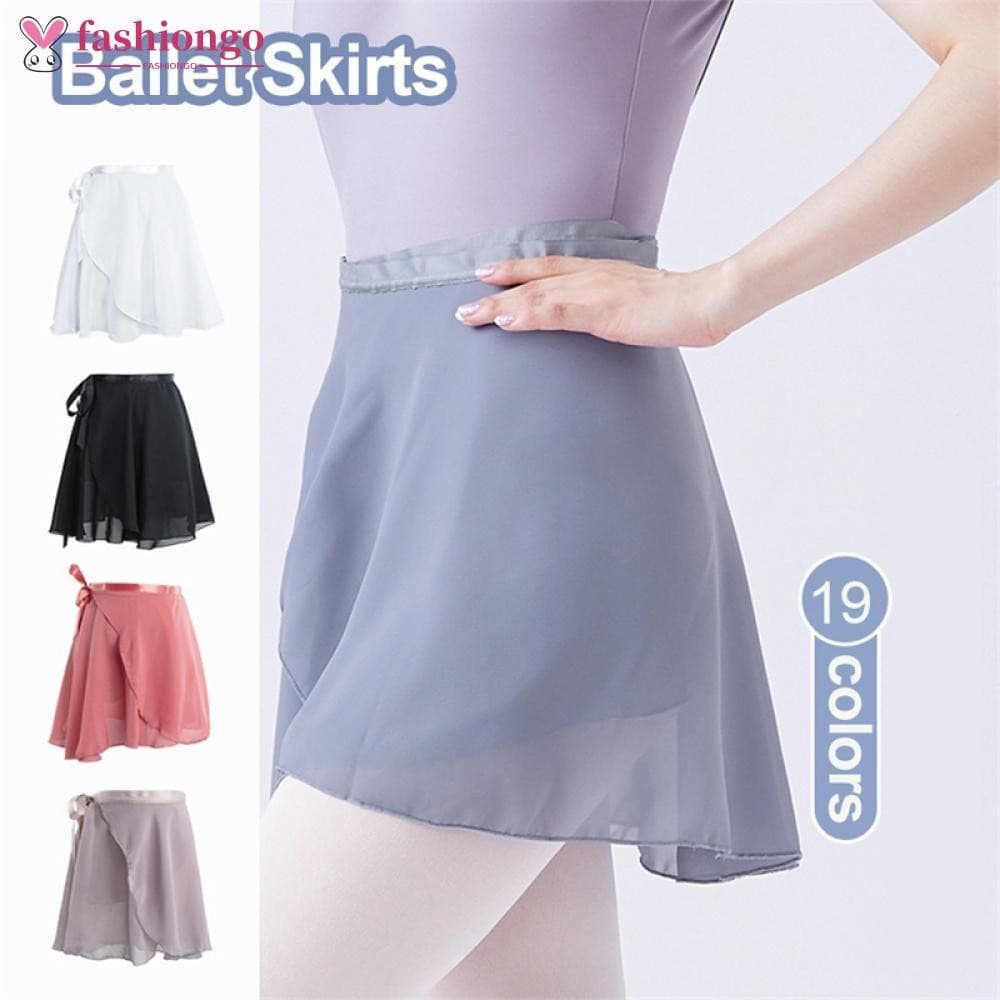 Fashiongogo Ballet Saia Amarrada Dança Tutu Bailarina Ginástica B8Y5