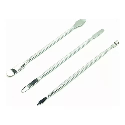 Kit 3 Espátula Metal Manutenção Reparo Celular Fone Notebook