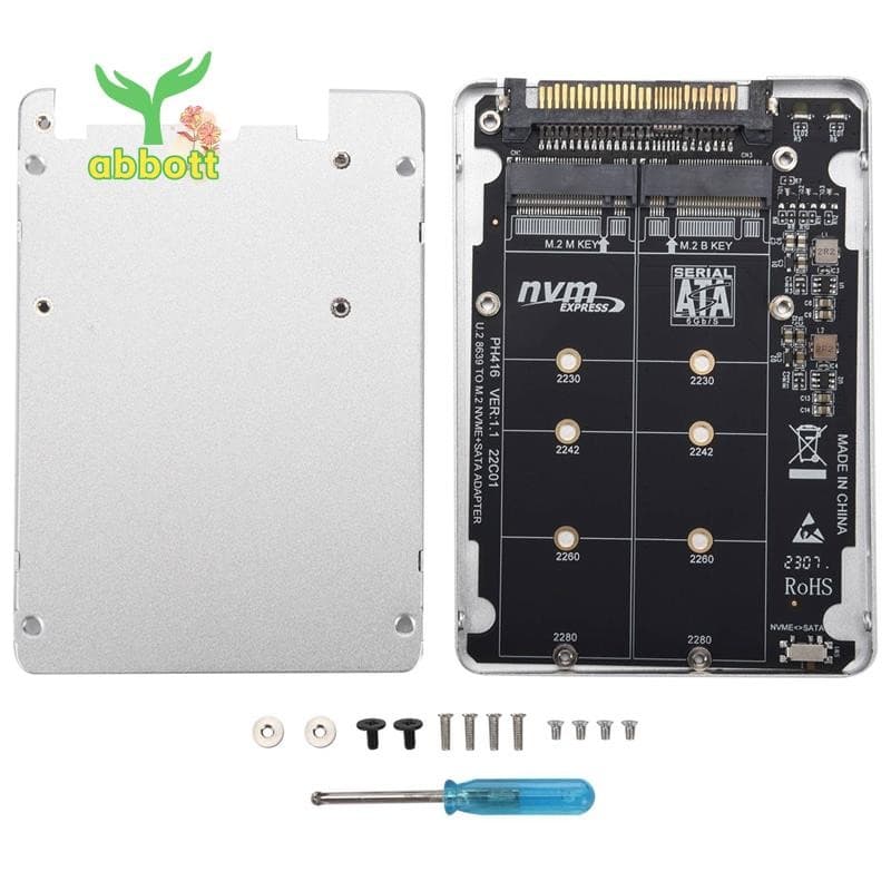 🌺Adaptador M . 2 SSD Para U 2 2 Em 1 NVMe E SATA-Bus NGFF PCI-SFF-8639 PCIe M2 Conversor