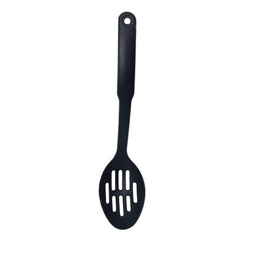 Colher Perfurada Em Nylon Preto Casa Cozinha