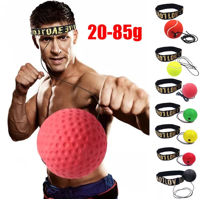 Boxe Exercício De Bola De Combate Faixa De Cabeça Reflexo Treinamento De Velocidade Speedball Montada Na PU Home Saco De Areia Equipamento Fitness