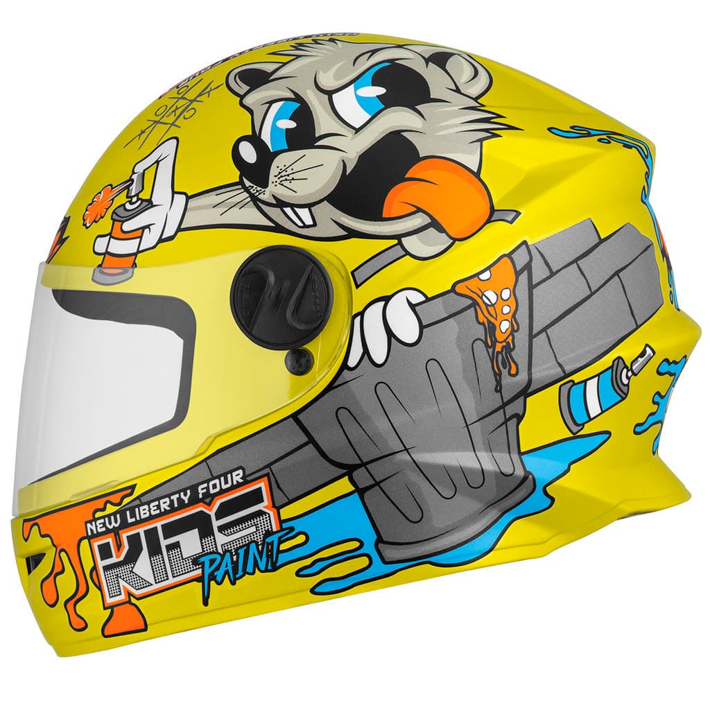 Capacete Fechado Pro Tork Liberty Four 4 Infantil Tamanho 54 Criança Paint Fosco