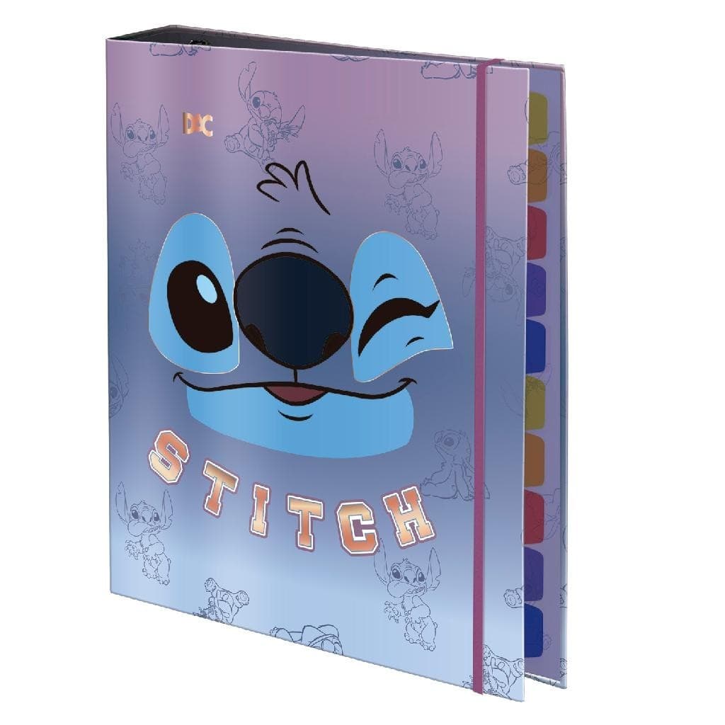 Fichário Colegial Disney Stitch Com 48 Folhas Dac