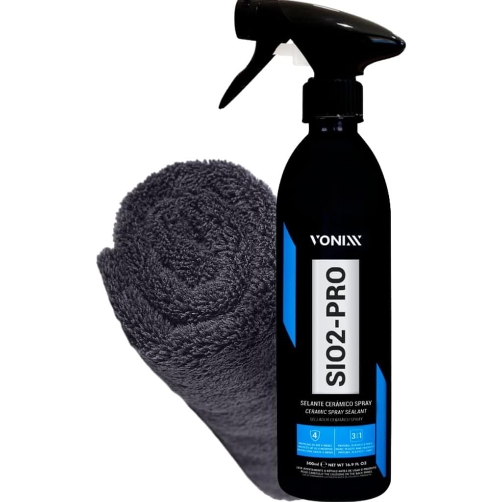 Revitalizador Protetor Renovador de Pintura Fosca Envelopada Carro Moto Caminhão Sio2 Pro 500ml Vonix
