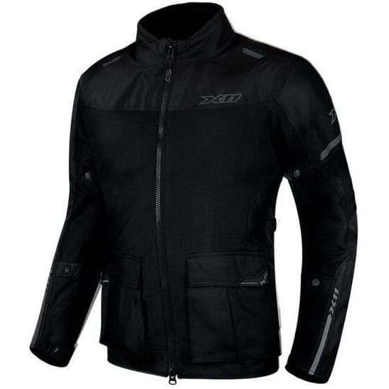 Jaqueta X11 Adventure Feminina Motociclista Motoqueiro Ventilada Verão Parka Preto