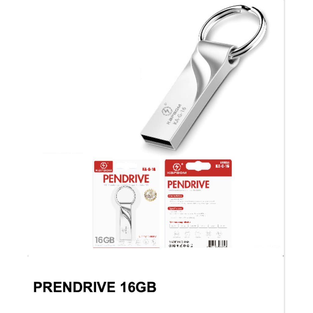 PENDRIVE METAL 16GB ALTA VELOCIDADE GRAVAÇAO KAPBOM