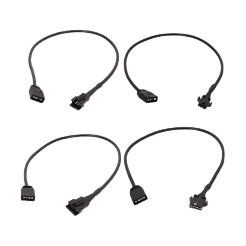Melhor Cabo De Extensão ARGB 5v12v , 2 Peças , 4 Pinos Para SM4Pin Fêmea DEEPCOOL Lian Li PC Case Ventilador E Tiras De