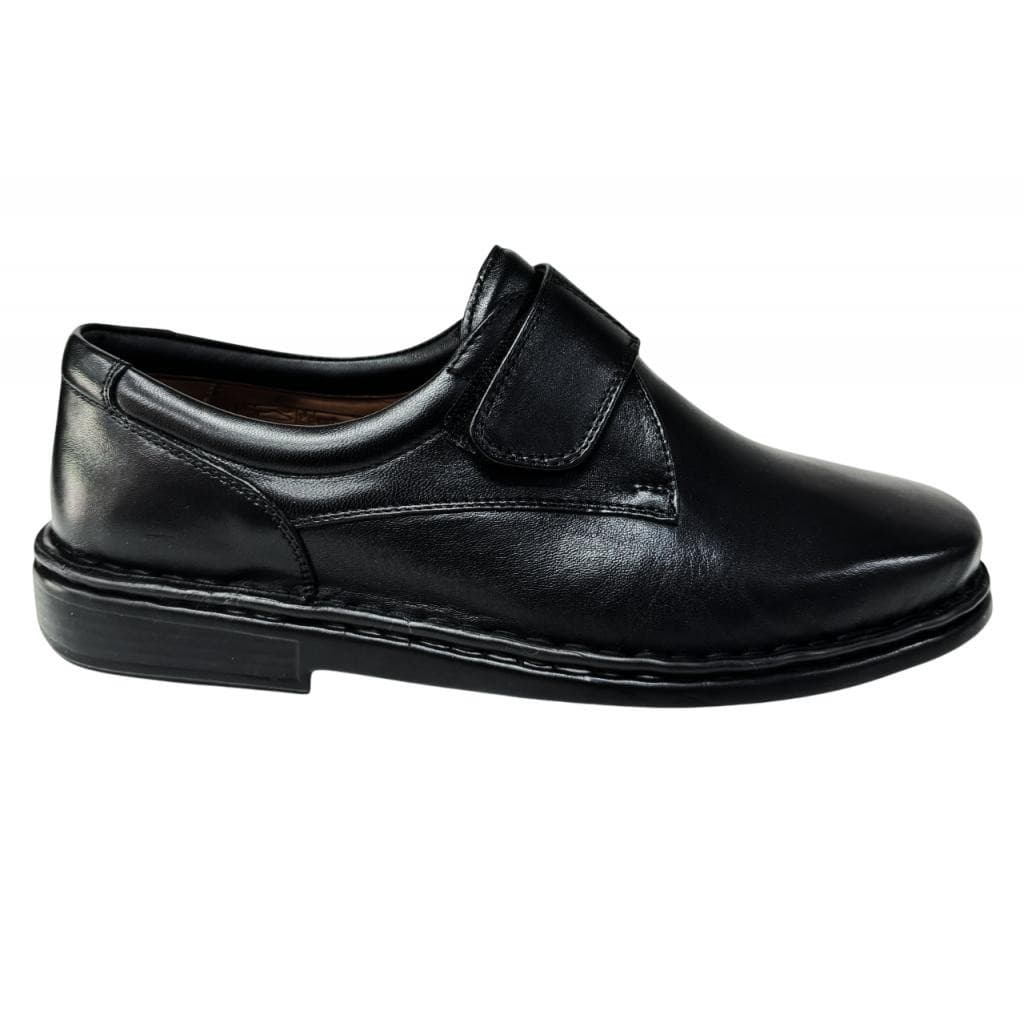 Sapato Opananken Diabetico Ortopedico Couro Preto - 35506