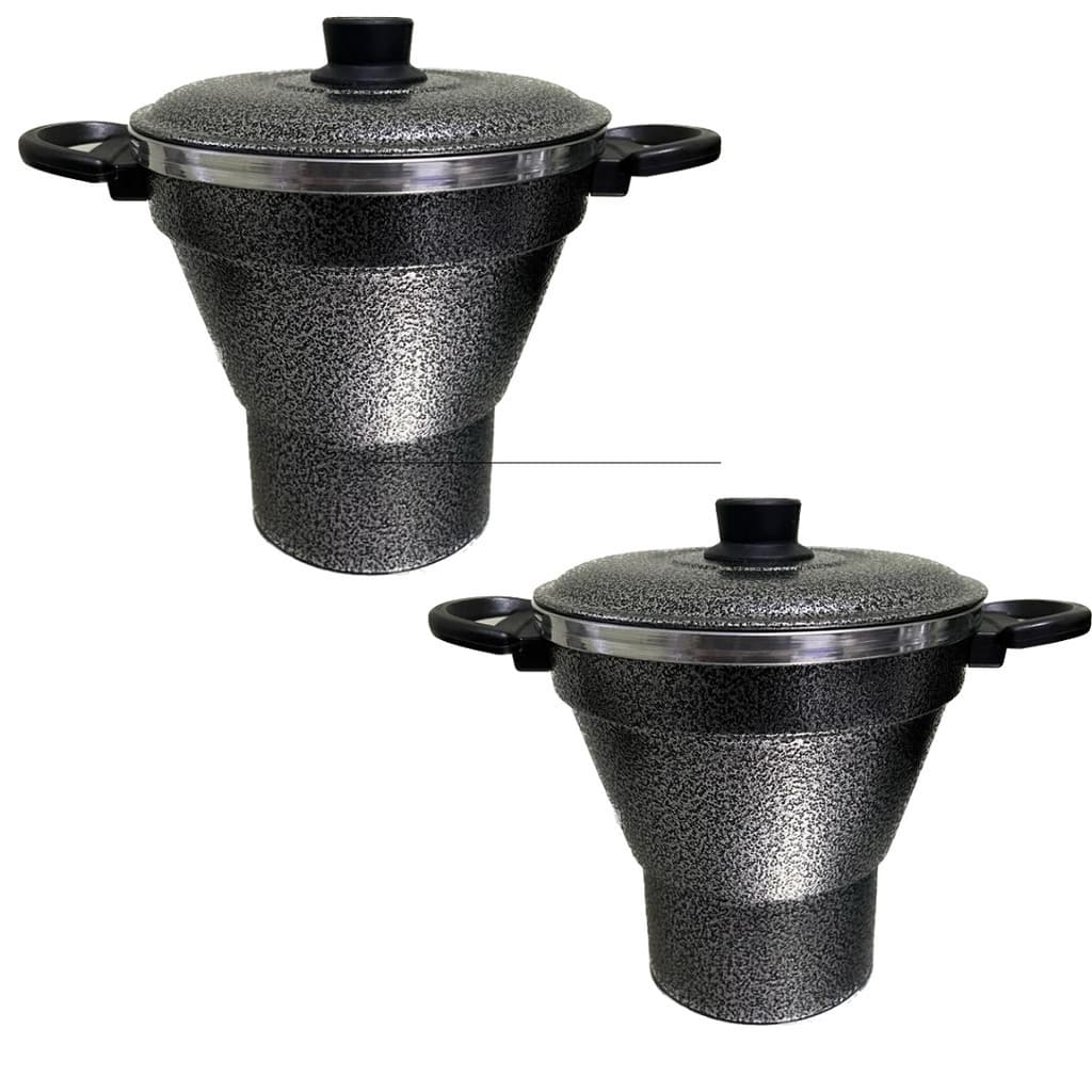 Cuscuzeiro aluminio Craqueado Tamanho variados N.º 14cm 16cm 18cm 20cm