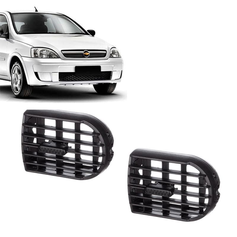 Par Difusor Saída de Ar Central Lateral Corsa Maxx Joy Premium Montana 2003 2004 2005 2006 2007 2008 2009 2010 2011 2012