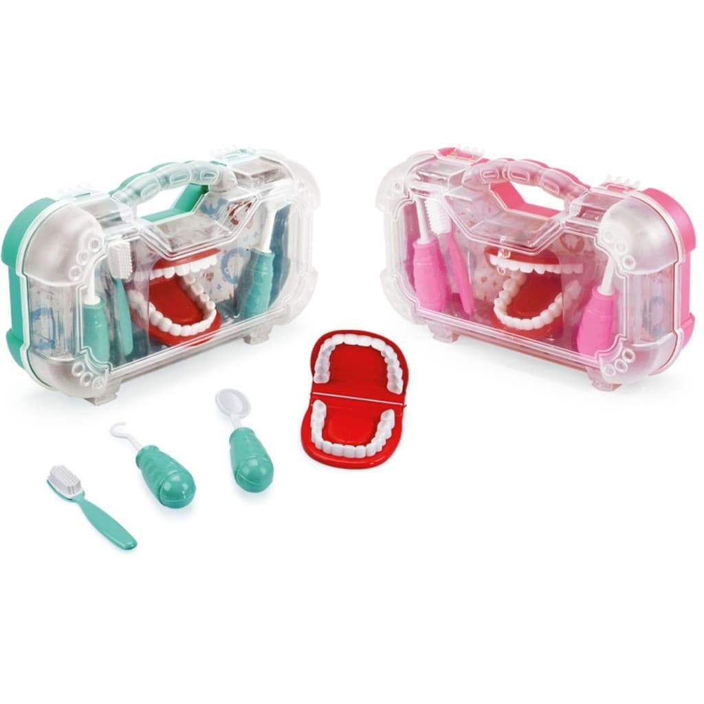 Brinquedo Maleta Dentista Infantil Peças Kit Faz de Conta Brincar Crianças Sonho Profissão Trabalho